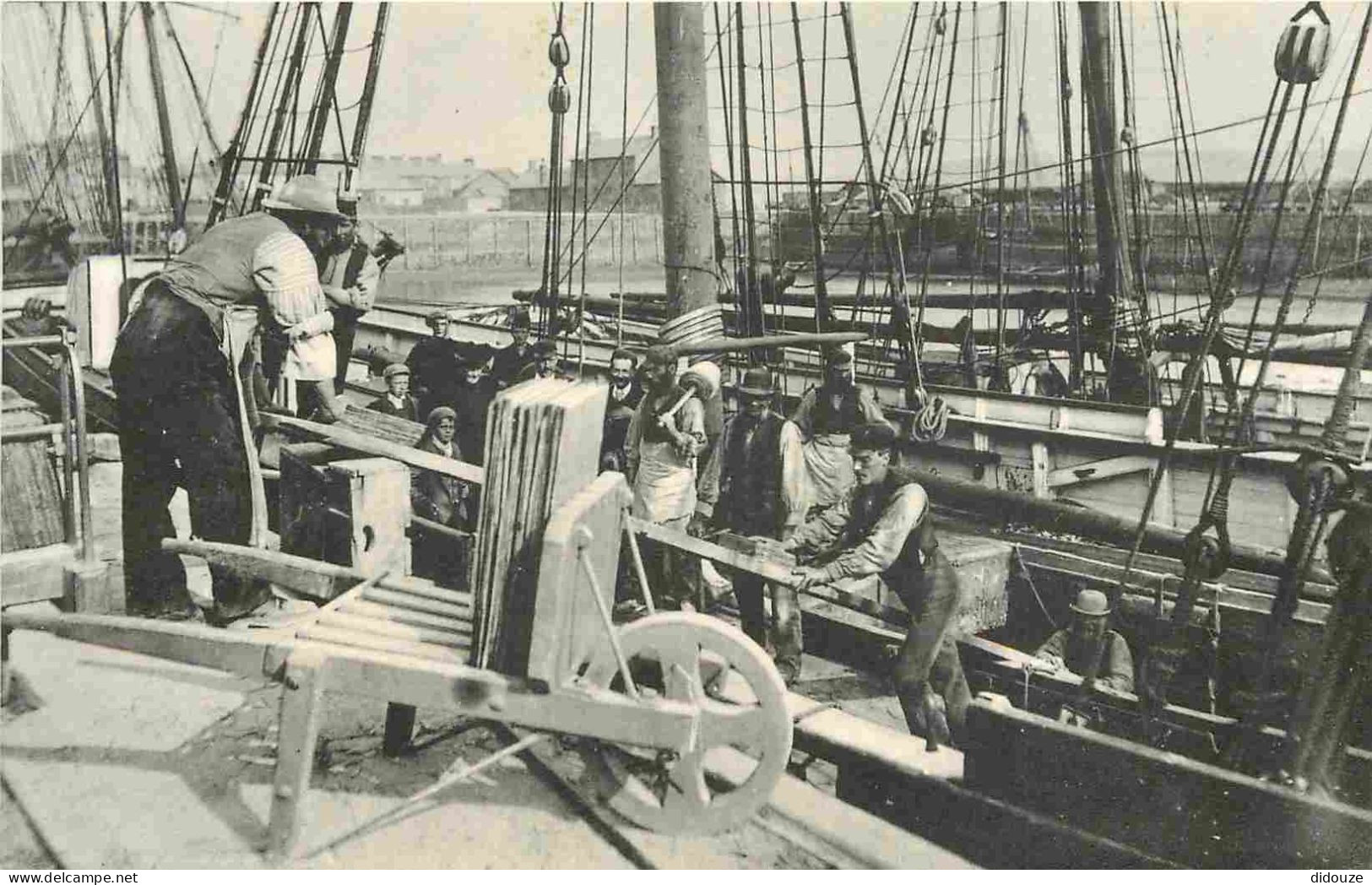 Reproduction CPA - Pays De Galles - Porthmadog - Loading Slate At Greaves Wharf 1890 - CPM Format CPA - Voir Scans Recto - Other & Unclassified