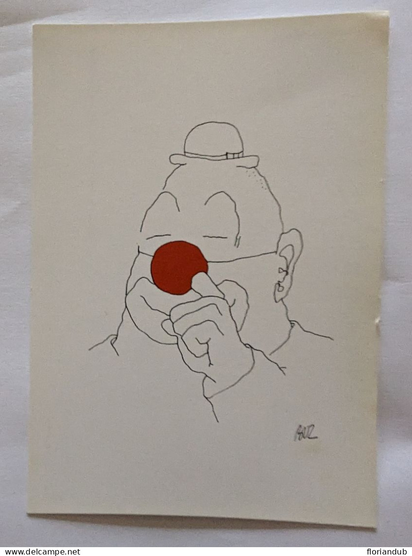 CP - Les Clowns Nº3 Illustrateur Jean Buzelin 1988 Tirage 200 Ex - Zirkus