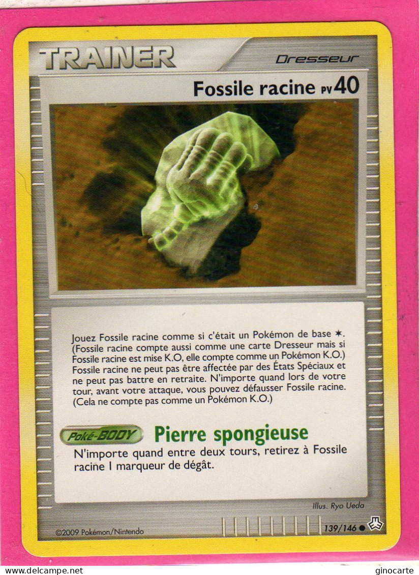 Carte Pokemon 2009 Diamant Et Perle Eveil De Legende 139/146 Fossile Racine Bon Etat - Diamant & Perle