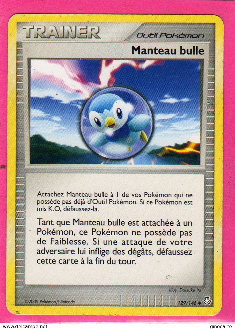 Carte Pokemon 2009 Diamant Et Perle Eveil De Legende 129/146 Manteau Bulle Bon Etat - Diamant & Perle