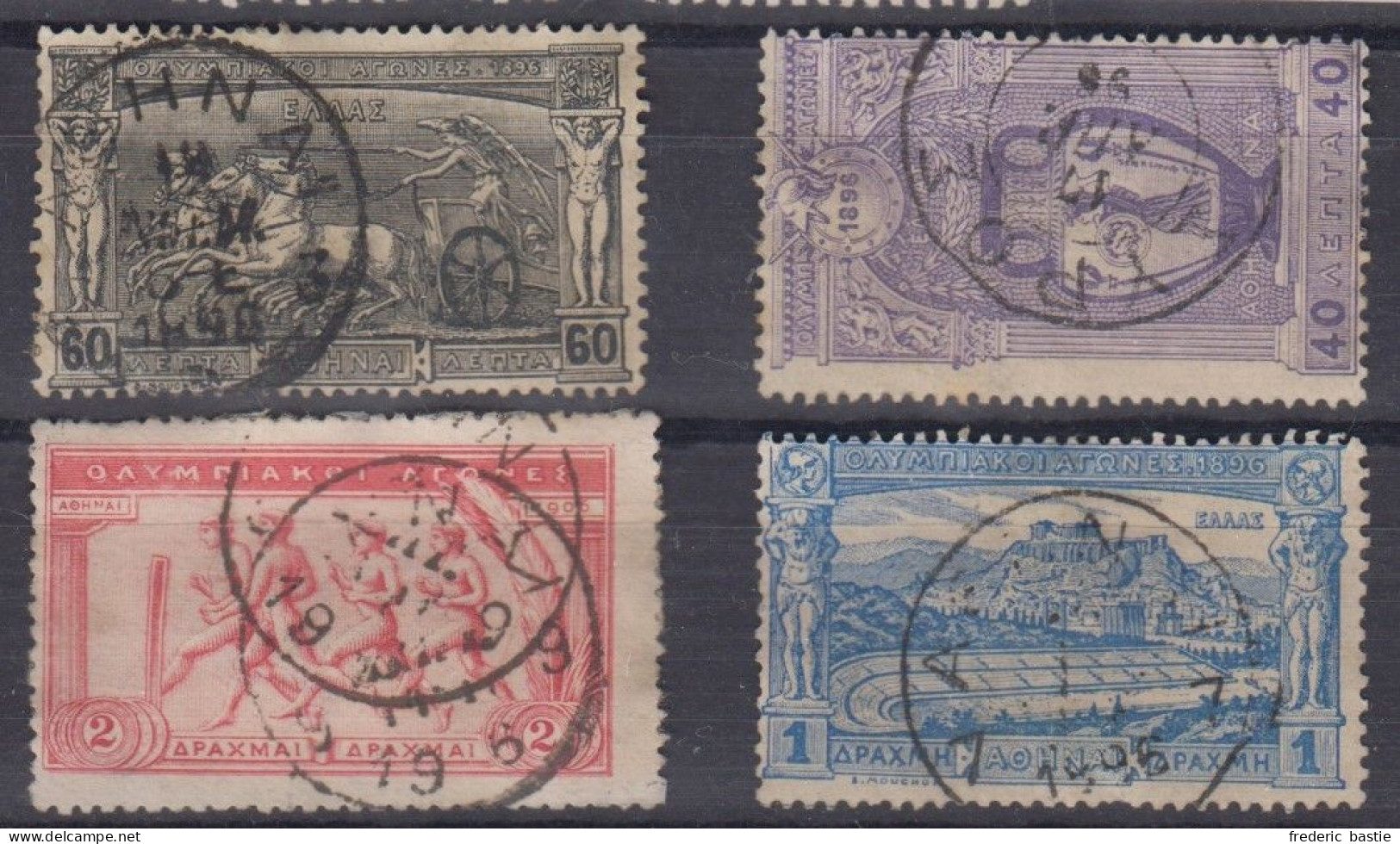 Grèce - 4 Timbres - Cote : 73 € - Used Stamps