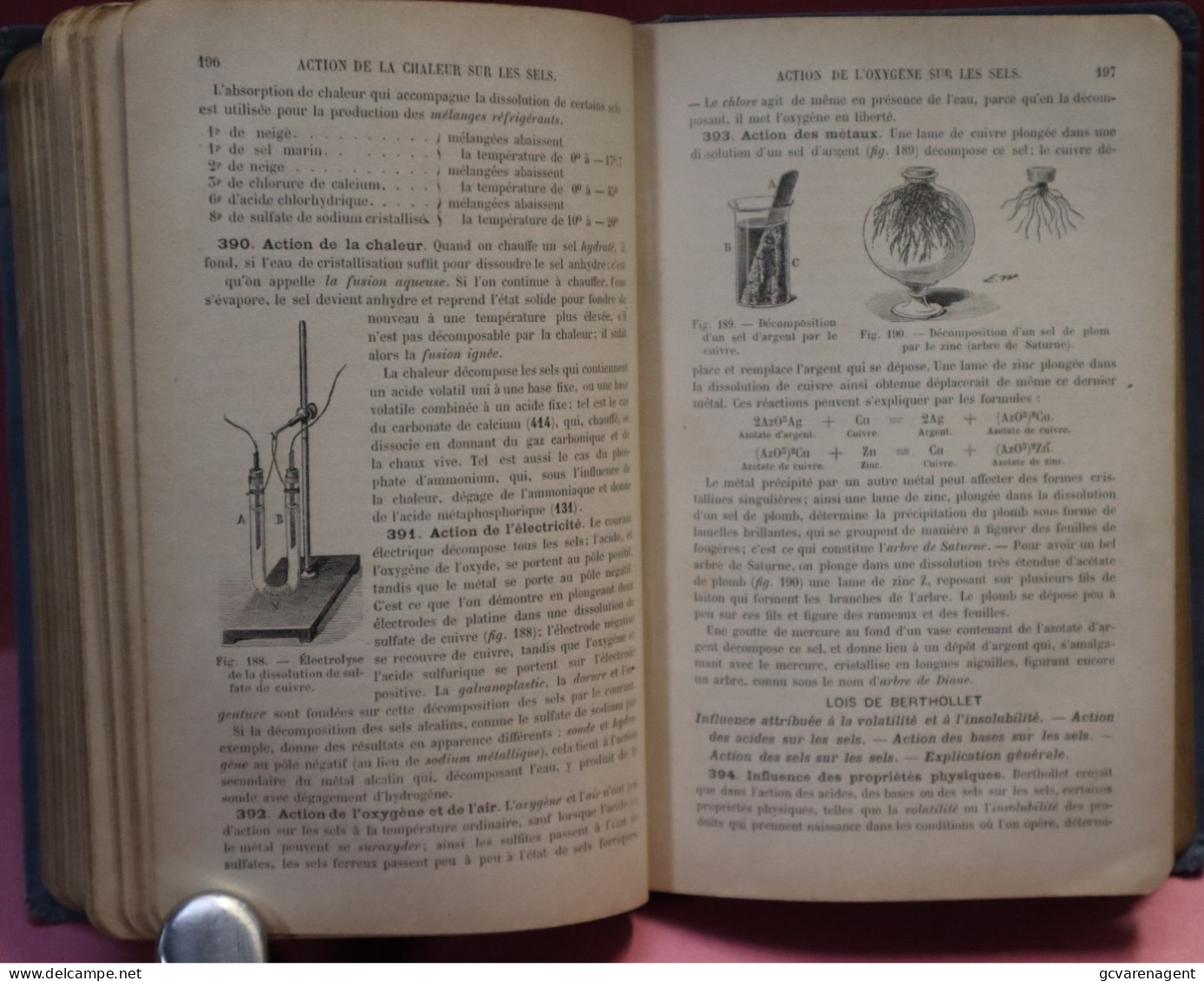 PRECIS DE CHIMIE - L.TROOST 1900 - BON ETAT - 380 PAGES =  18 X 13 CM  VOIR IMAGES