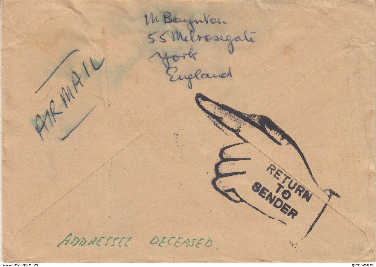 Ross Dependency  / UK Letter Send To Scott Base And Back To The UK 1976  (ZO240) - Storia Postale