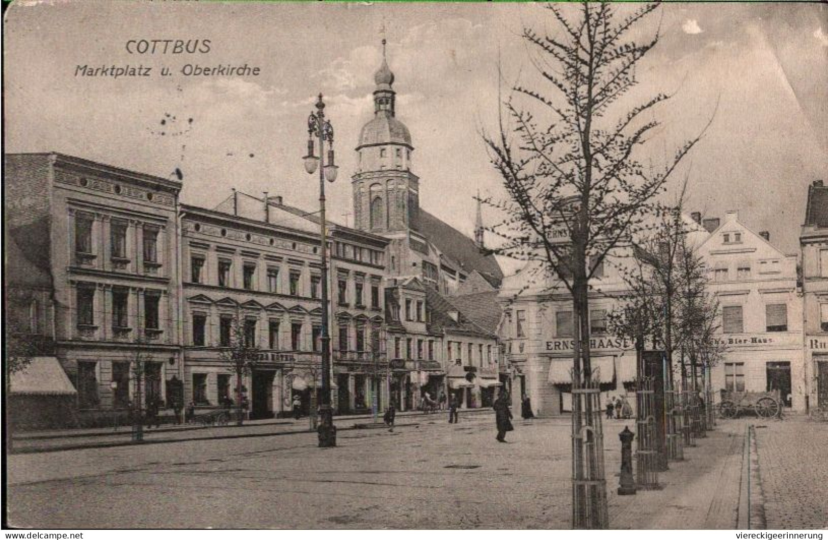 ! Alte Ansichtskarte Cottbus, Marktplatz, 1914 - Cottbus