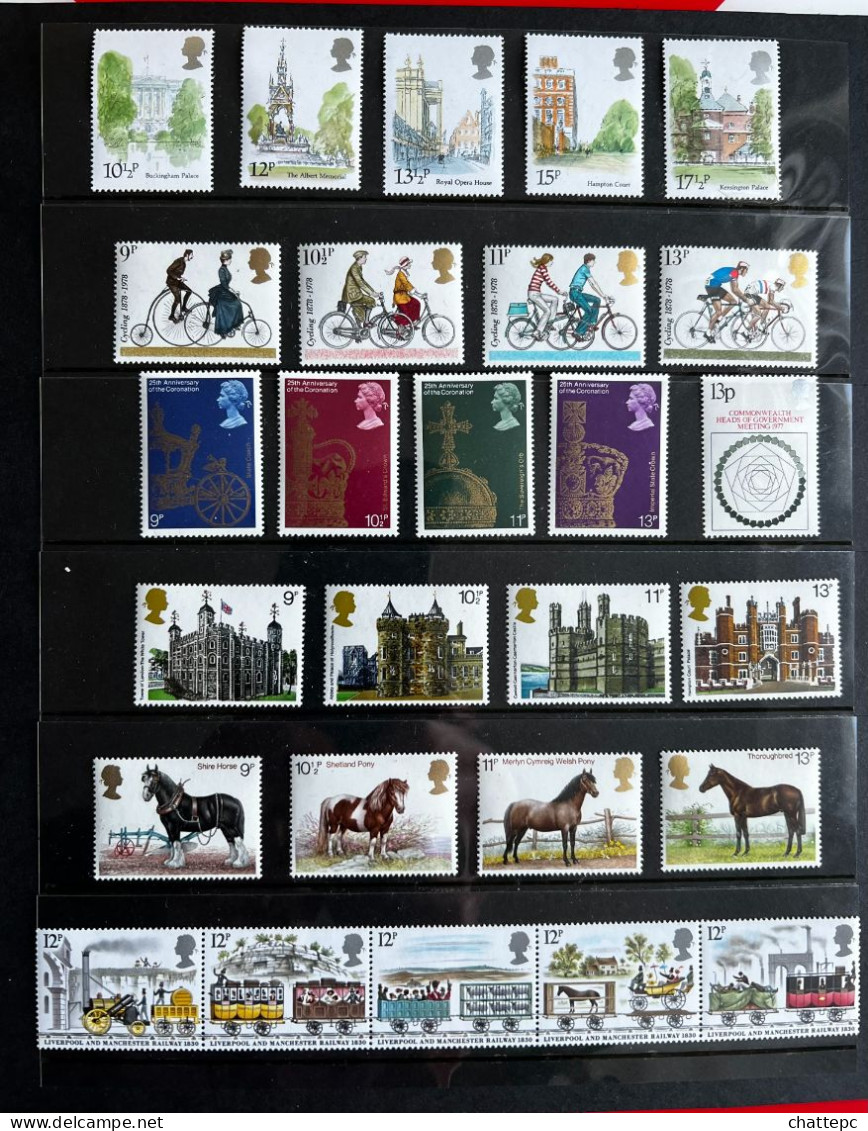 Great Britain Commemorative Stamps - Unmounted Mint Sets E - Neufs