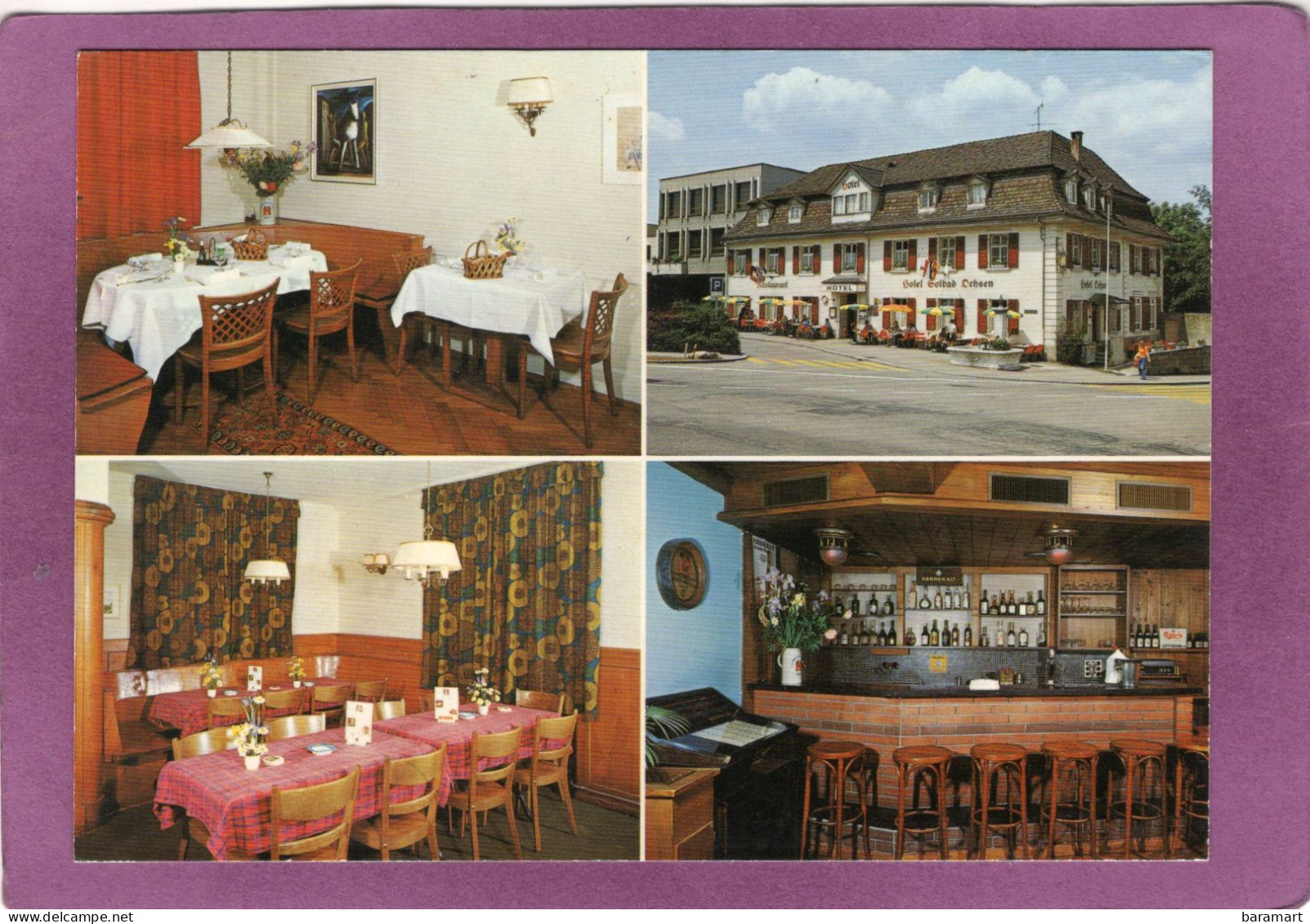 CARTE DE VISITE Format Carte Postale  RHEINFELDEN Hôtel OCHSEN Restaurant Taverne Bar - Rheinfelden