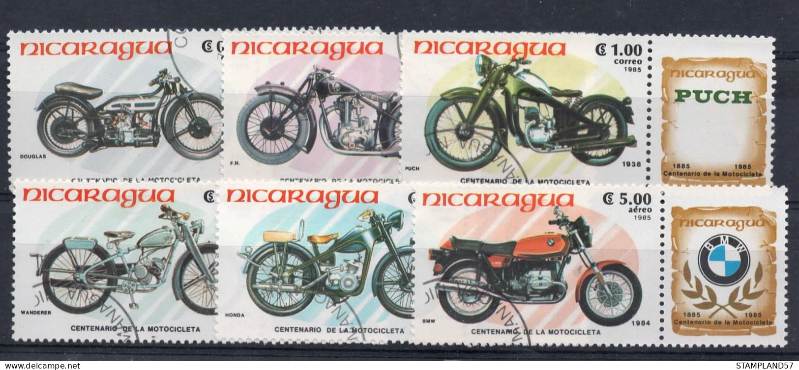 Timbres Thèmes Transport Motos - Motorbikes