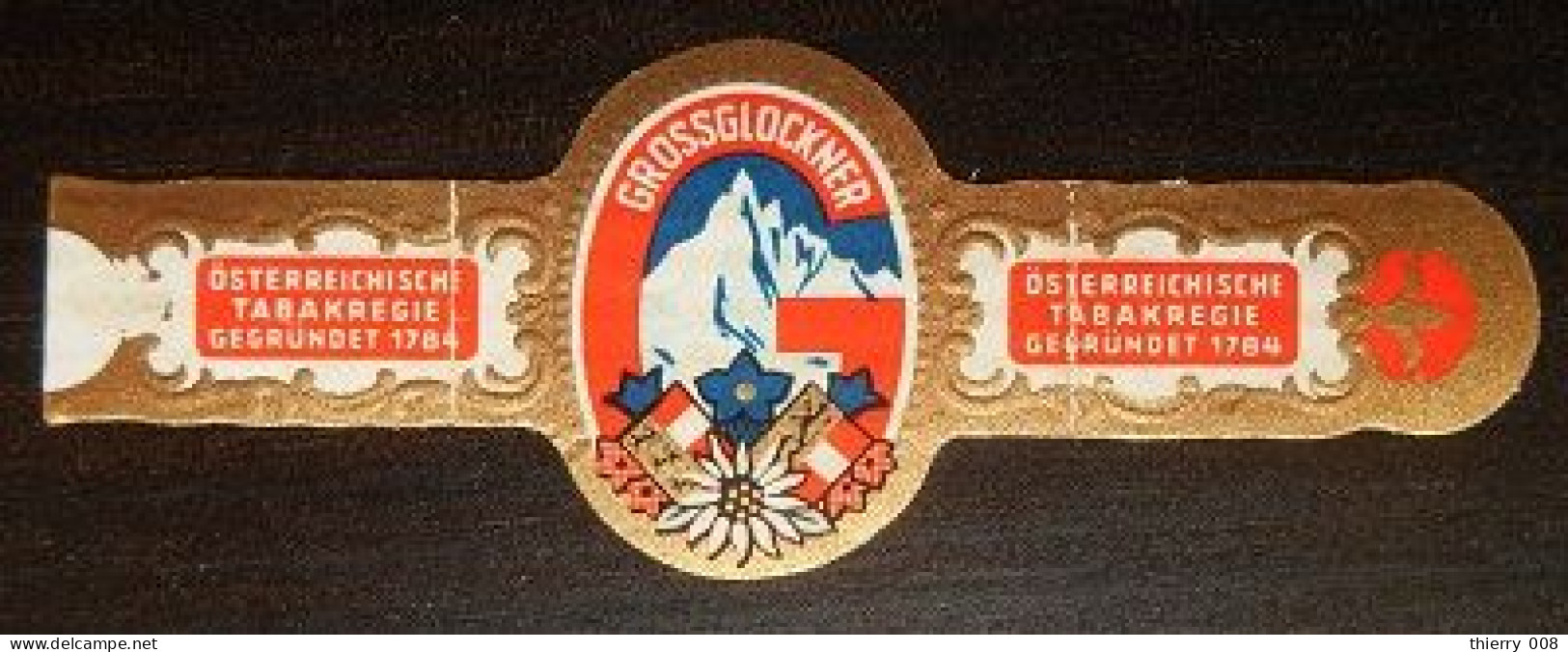 U61 Bague Bagues Cigare Cigares  Osterreichische Tabak Regie Grossglockner   1 Pièce(s) - Cigar Bands