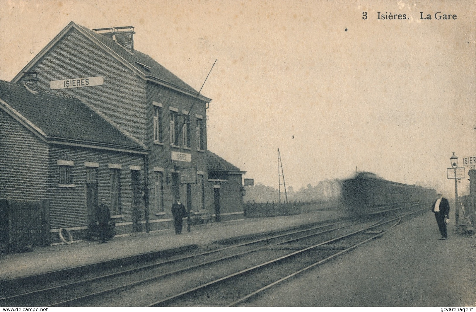 ISIERES   LA GARE                 2 AFBEELDINGEN - Ath