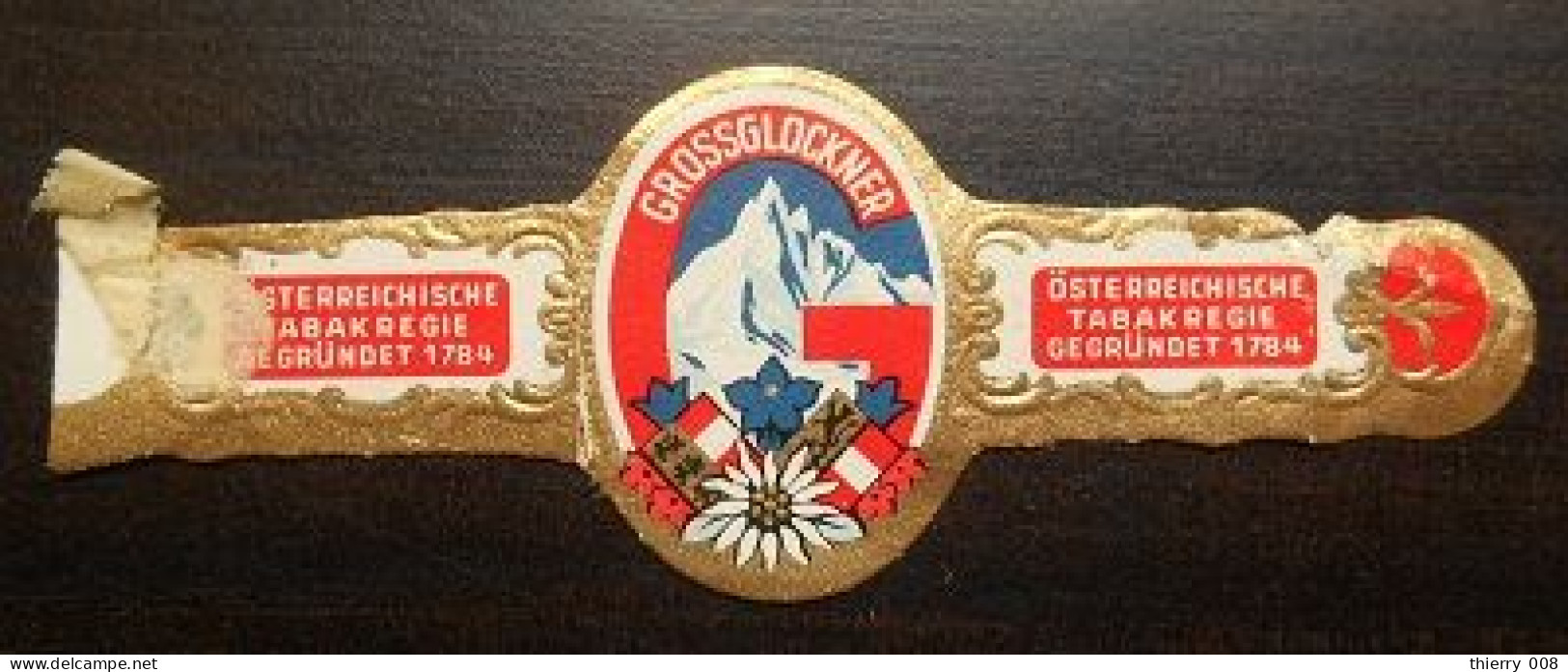 U63 Bague Bagues Cigare Cigares  Osterreichische Tabak Regie Grossglockner   1 Pièce(s) - Sigarenbandjes