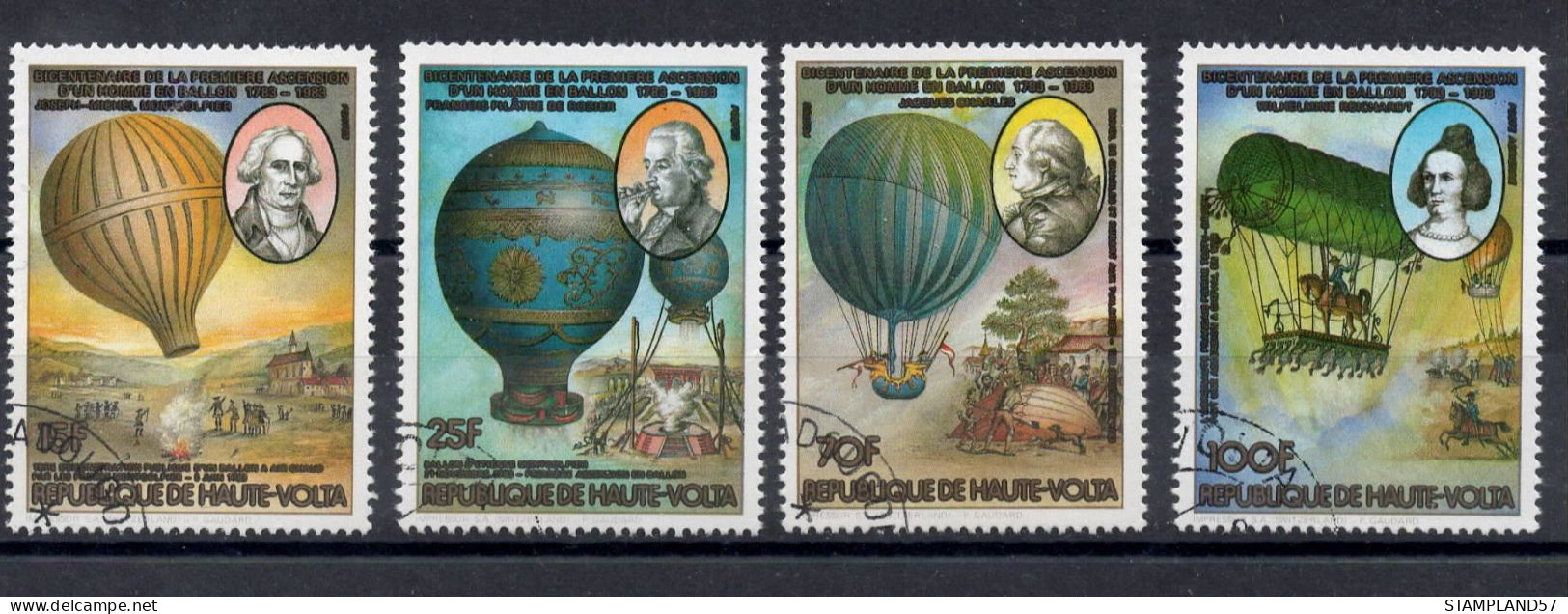 Timbres Thèmes Transport Montgolfières - Mongolfiere