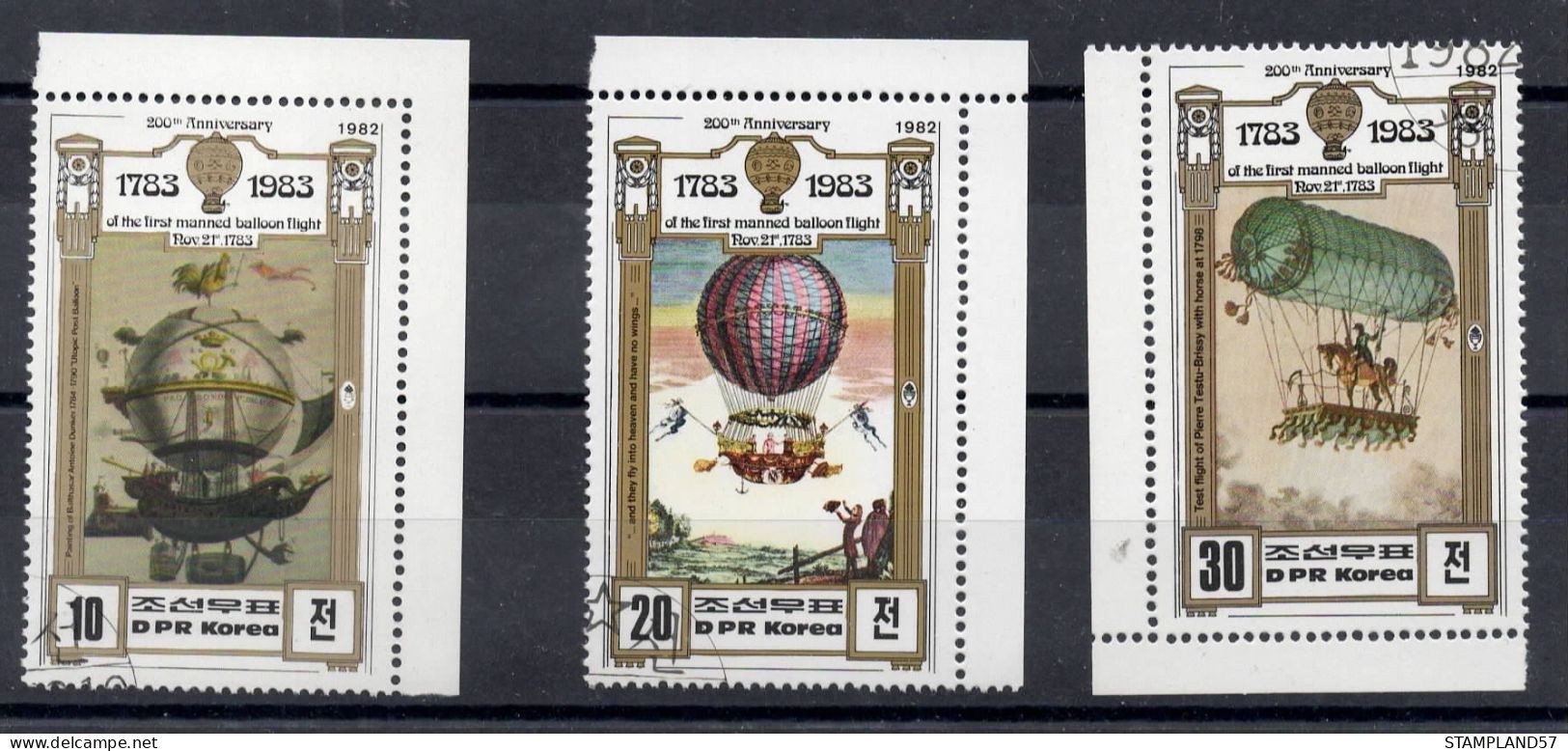 Timbres Thèmes Transport Montgolfières - Airships