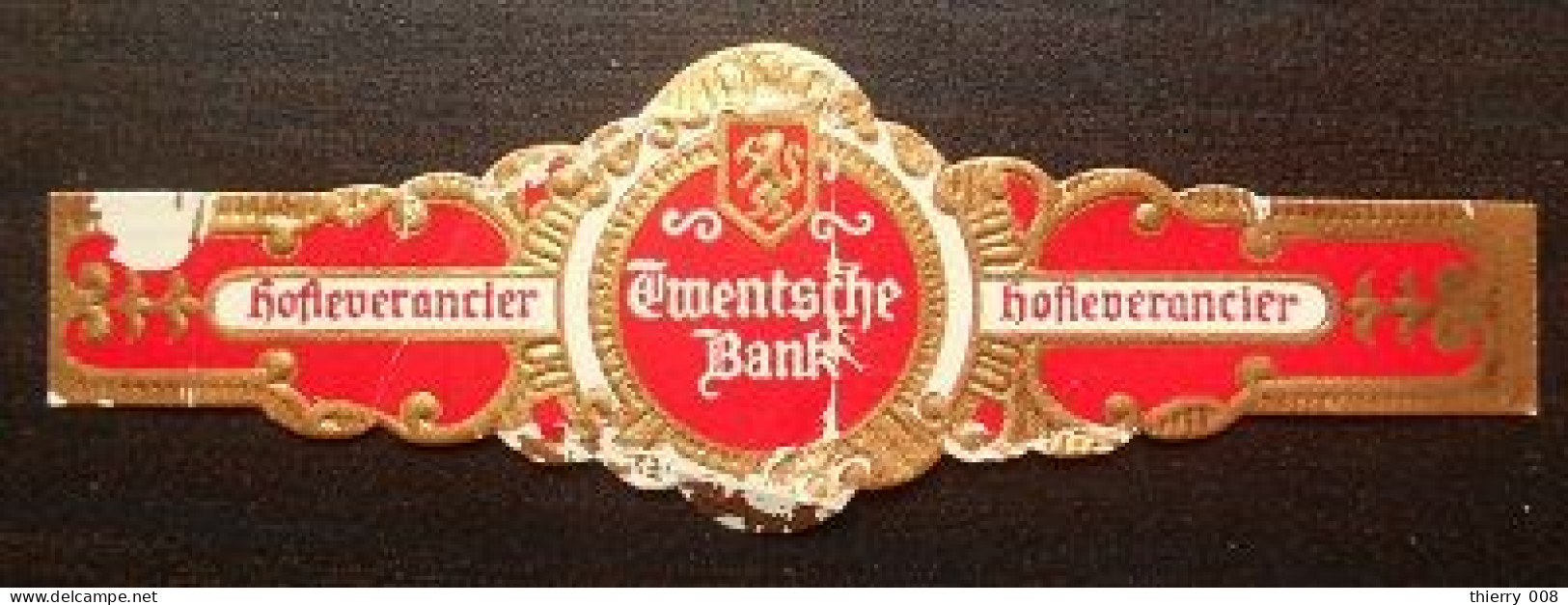 U96 Bague Bagues Cigare Cigares  Hofleverancier Twentsche Bank  1 Pièce(s) - Cigar Bands