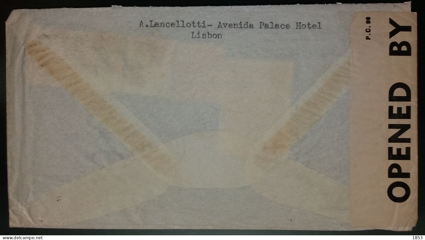 CORREIO AÉREO - WWII - CENSURAS - DESTINO A DETROIT - PORTE 15$75 - Storia Postale