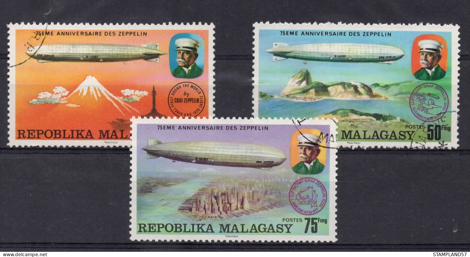 Timbres Thèmes Transport Zeppelins - Zeppelins