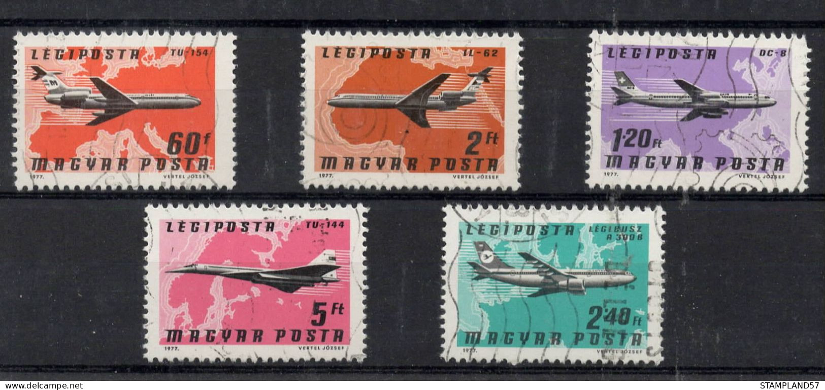 Timbres Thèmes Transport Avions - Vliegtuigen