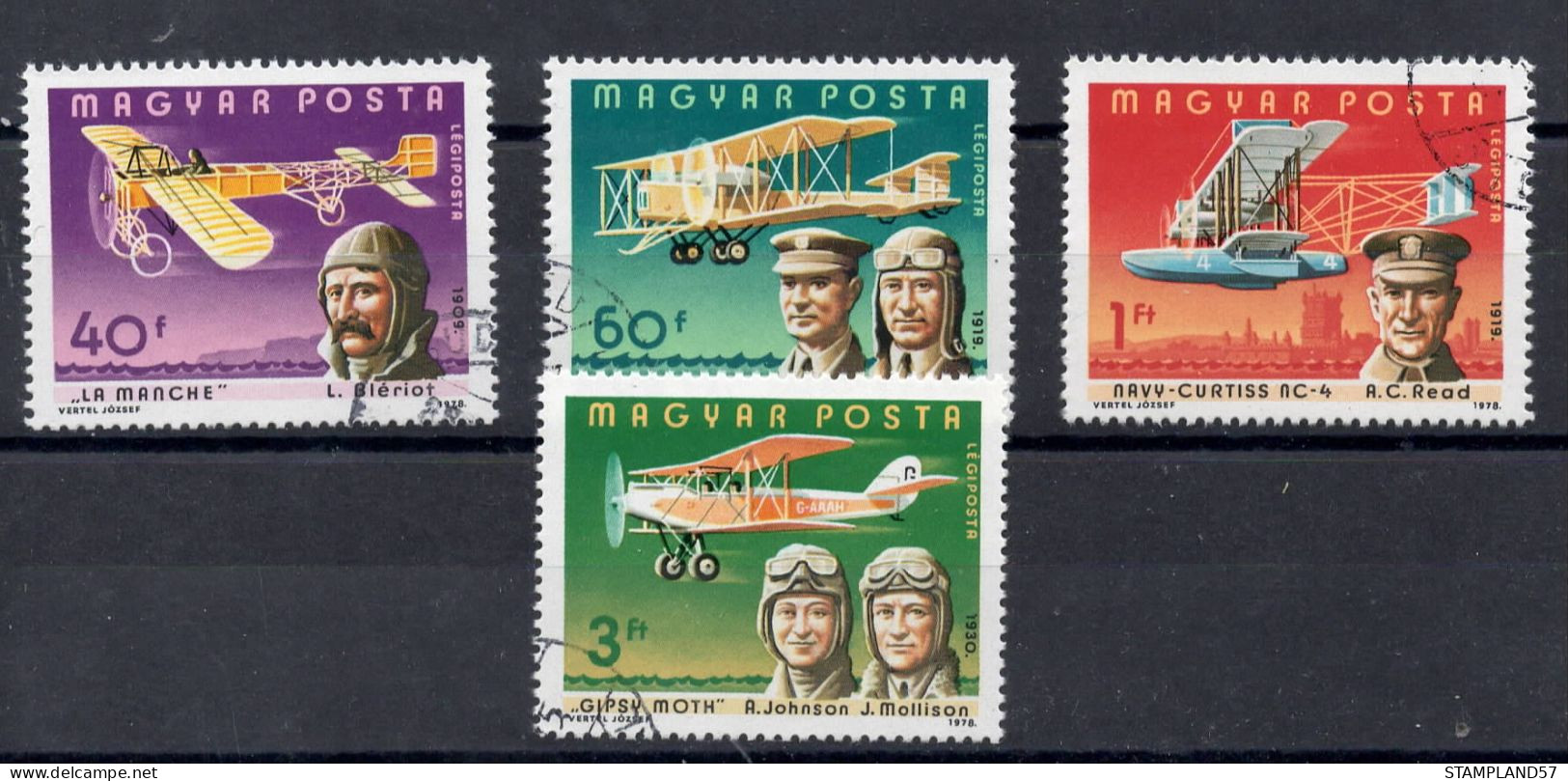 Timbres Thèmes Transport Avions - Vliegtuigen