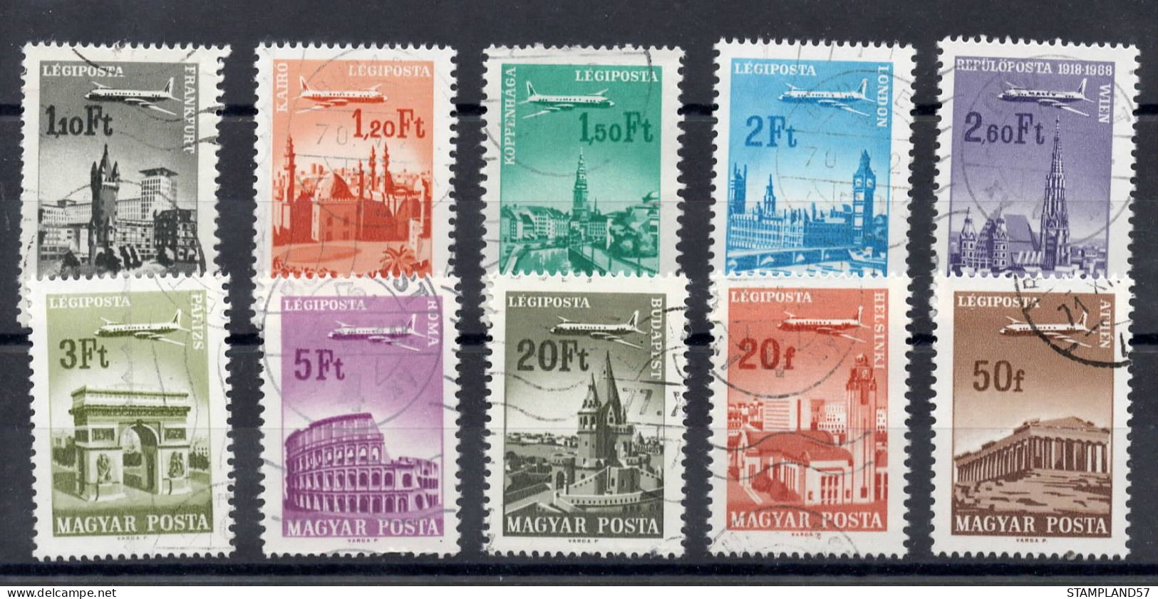 Timbres Thèmes Transport Monuments - Monuments