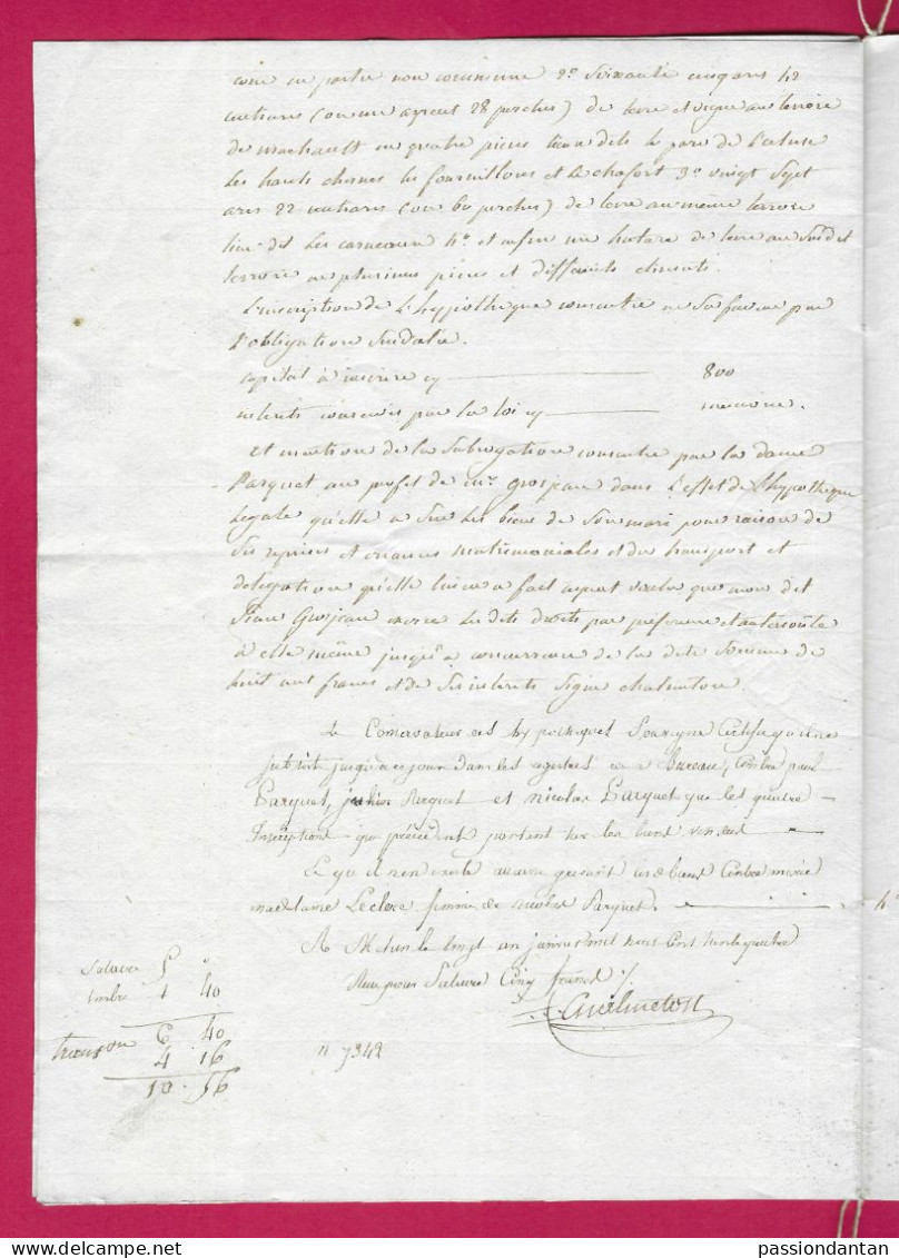 Manuscrit Des Années 1830 - Seine Et Marne - Machault - Hypothèque Concernant Un Bien Situé Rue De L'Heurtebise - Manuscripts