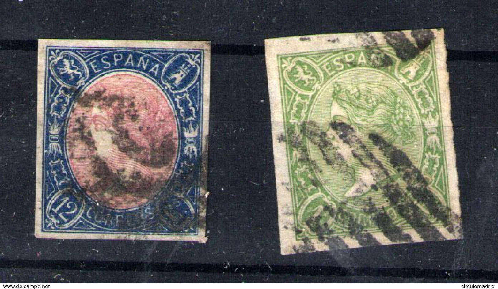 España Nº 70 Y 72. Año 1865 - Used Stamps