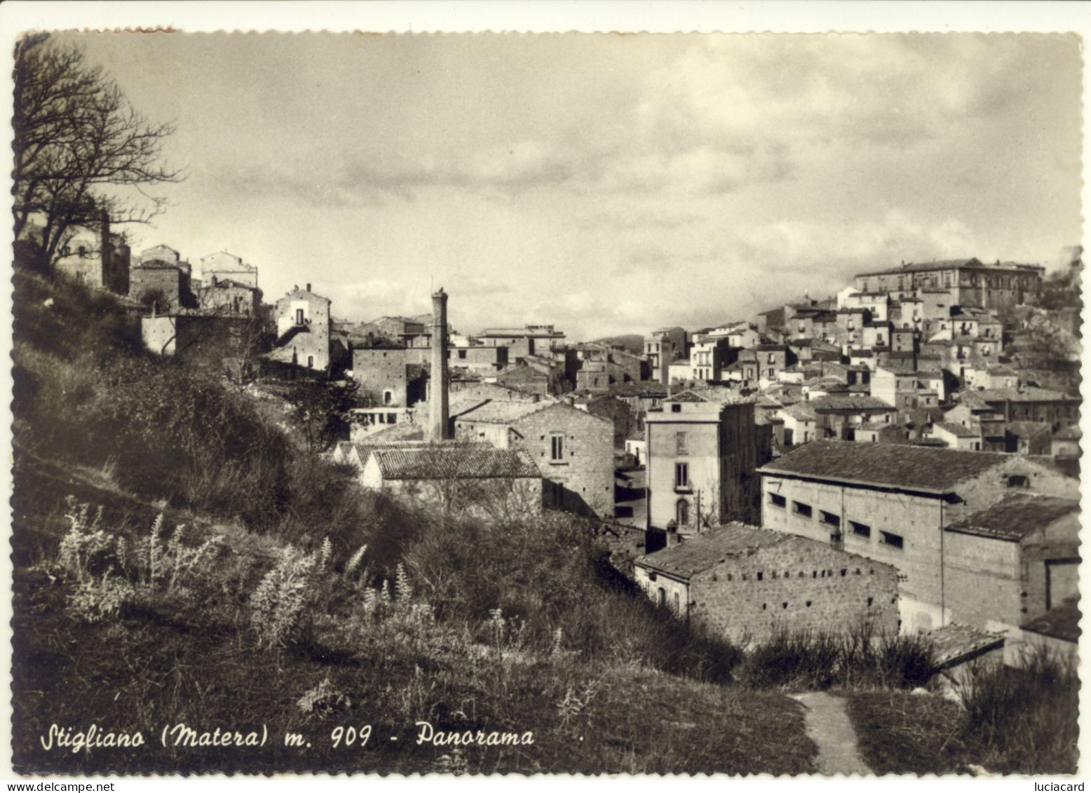 STIGLIANO -MATERA -PANORAMA -VIAGG.1958 - Matera