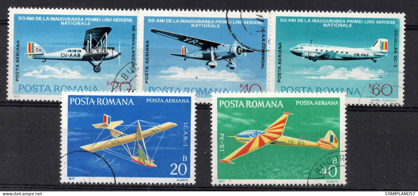 Timbres Thèmes Transport Avions - Vliegtuigen