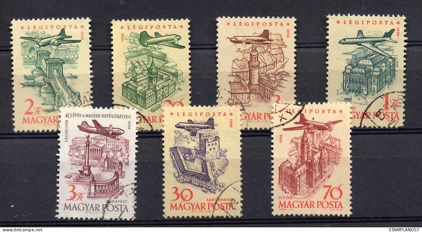 Timbres Thèmes Transport Avions - Vliegtuigen