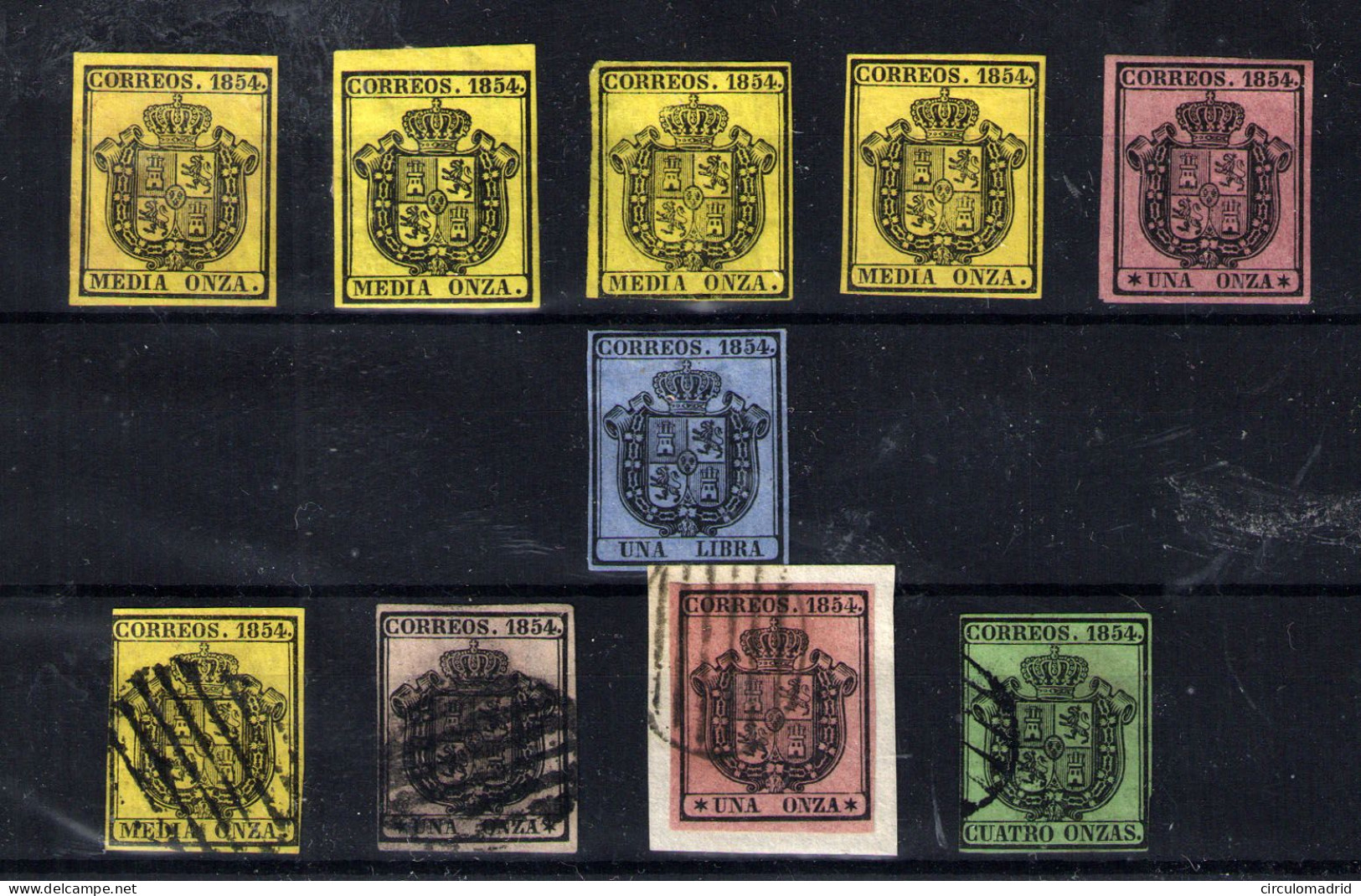 España Nº 28/29, 31, 28/30. Año 1854 - Used Stamps