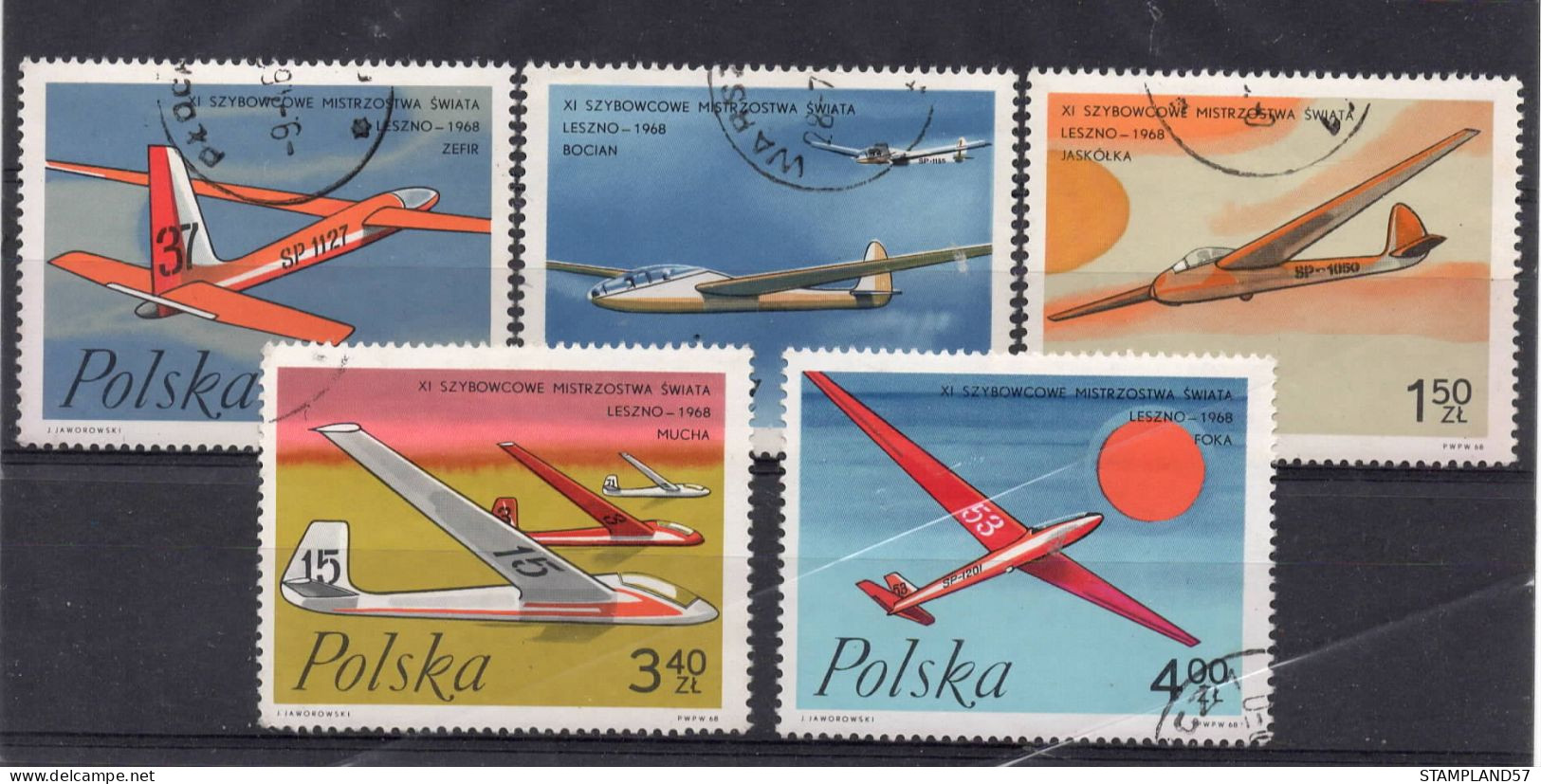 Timbres Thèmes Transport Avions - Vliegtuigen