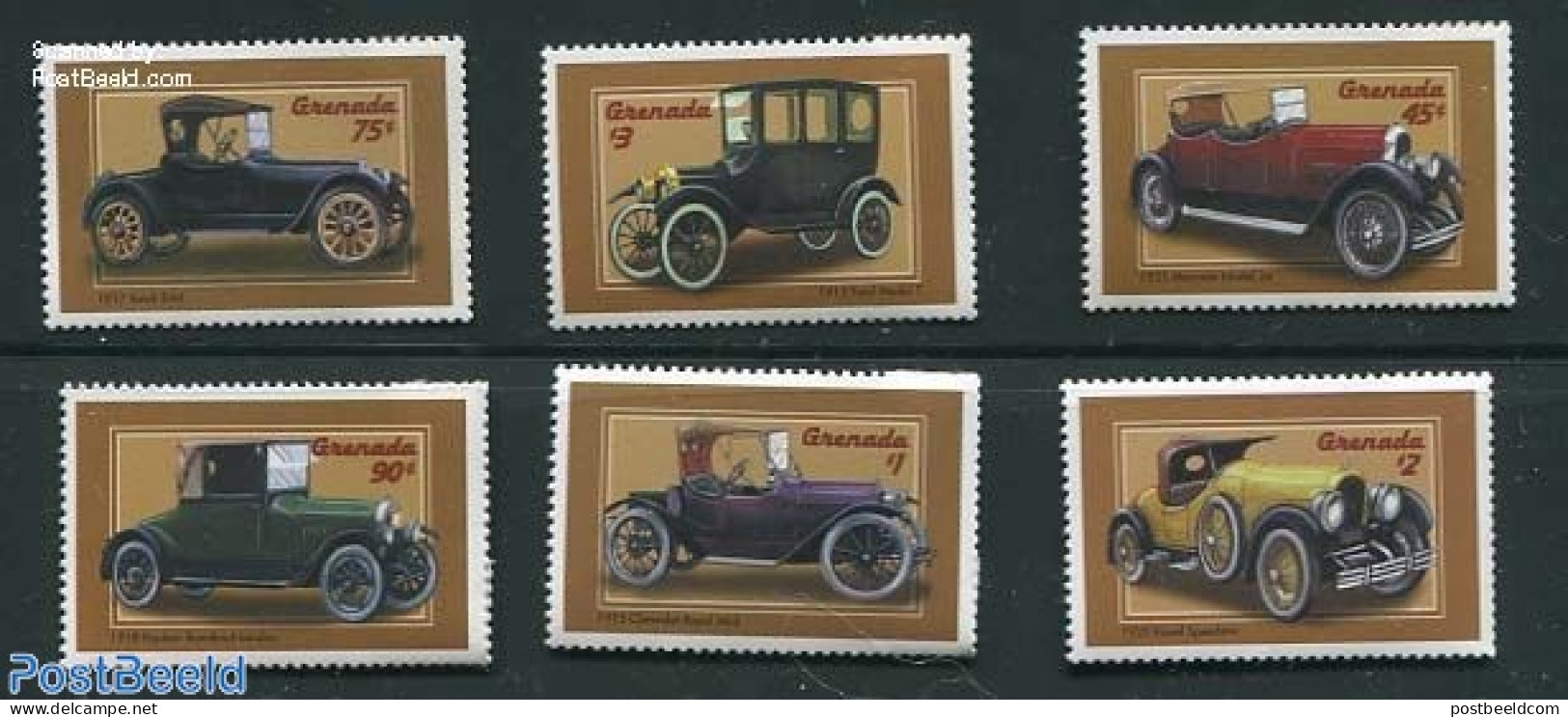 Grenada 2000 Automobiles 6v, Mint NH, Transport - Automobiles - Auto's