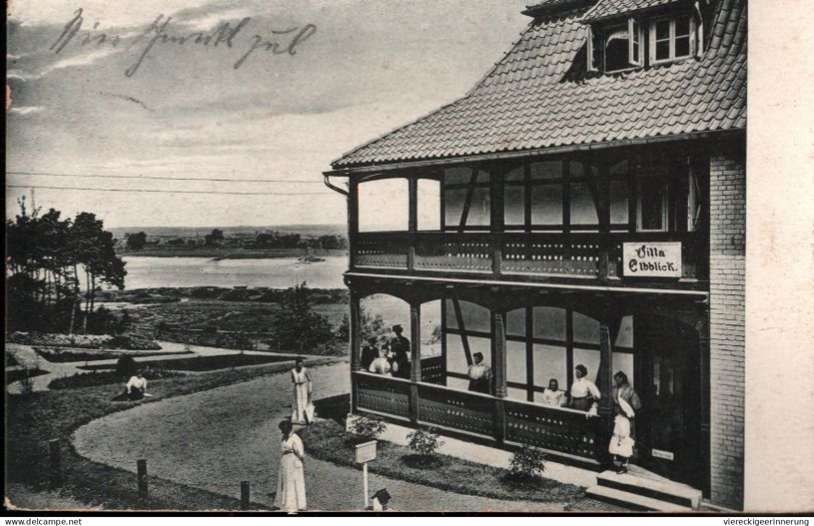 ! Alte Ansichtskarte Aus Hitzacker, Villa Elbblick, 1914 - Hitzacker