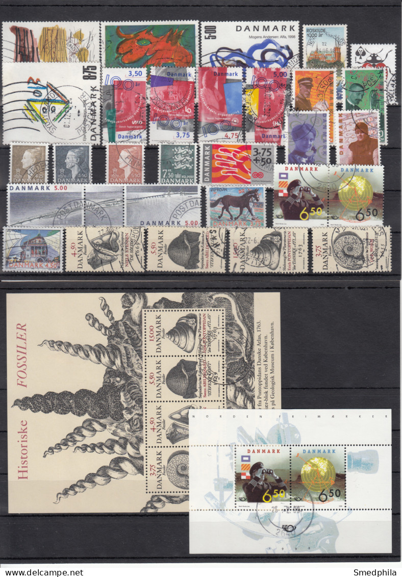 Denmark 1998 - Full Year Used - Annate Complete