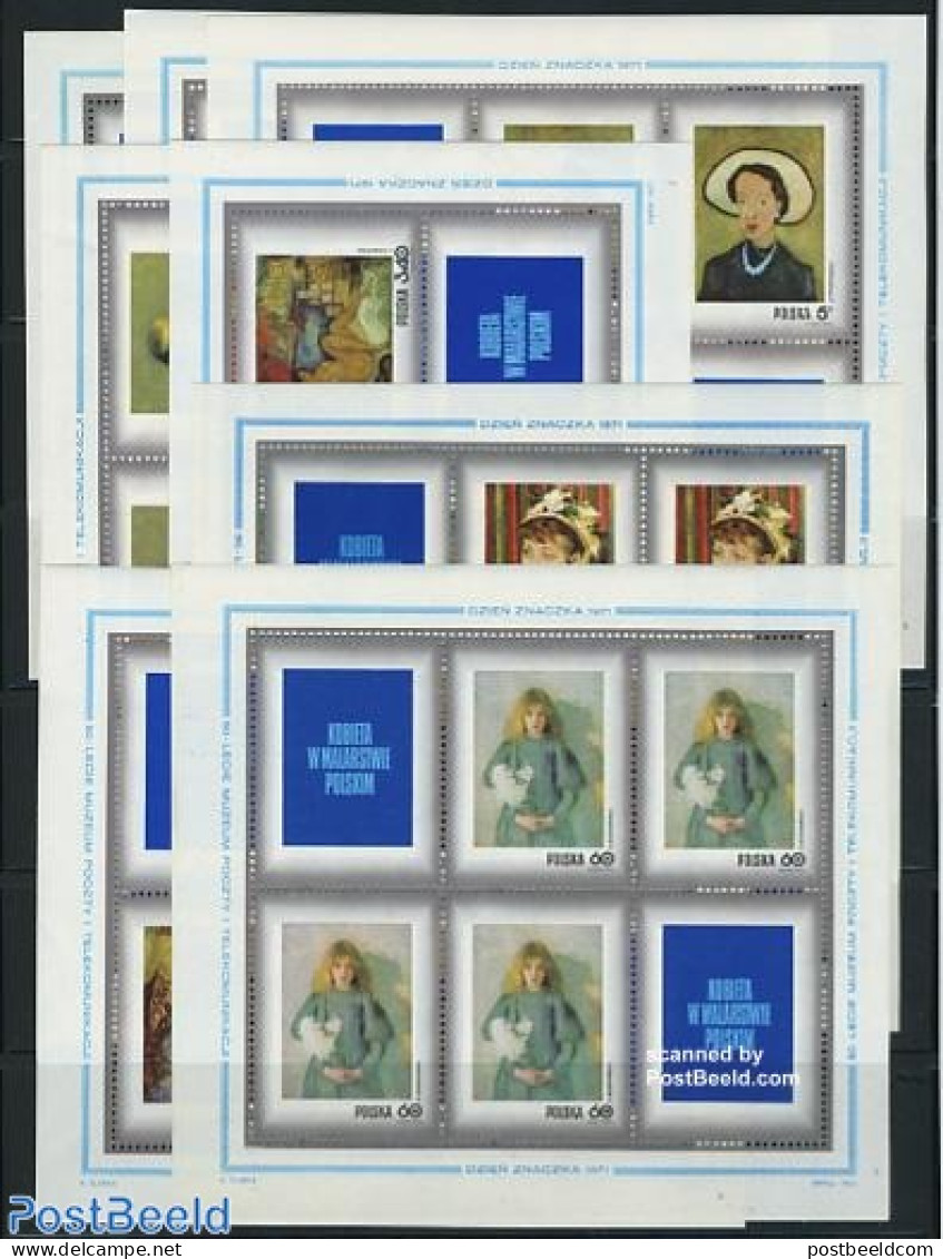 Poland 1971 Stamp Day 8 M/ss, Mint NH, Stamp Day - Art - Modern Art (1850-present) - Paintings - Nuovi