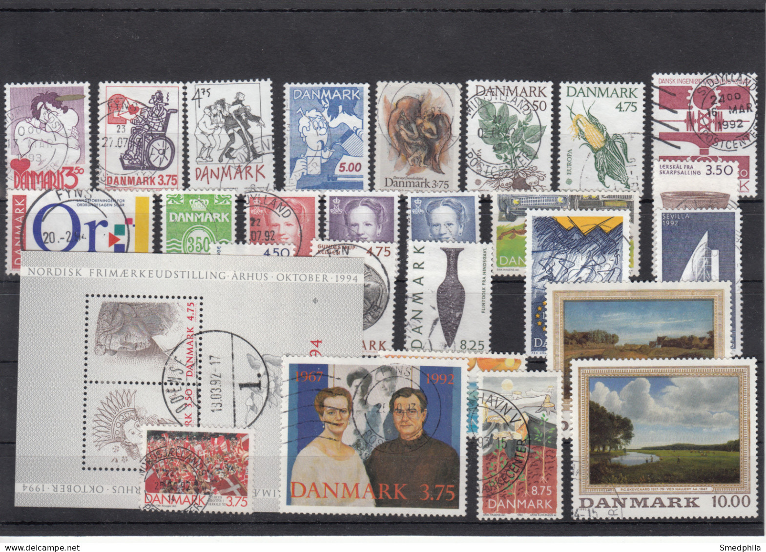 Denmark 1992 - Full Year Used - Annate Complete