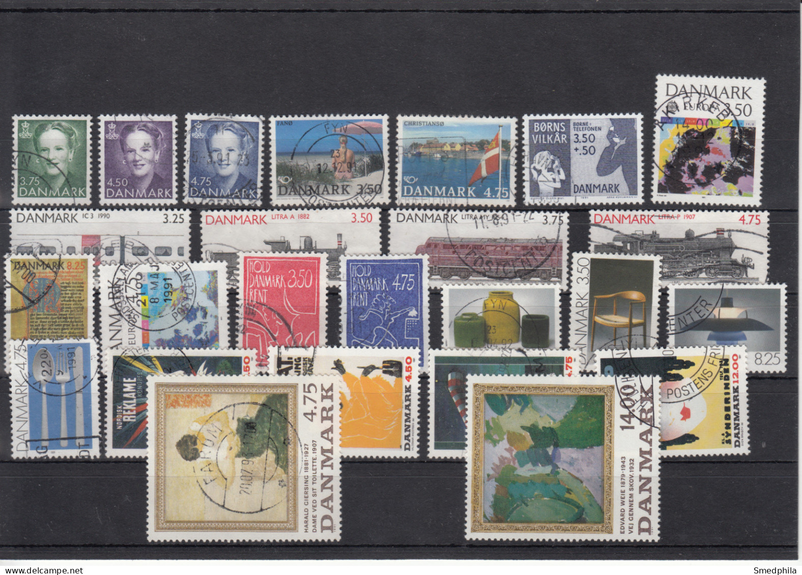 Denmark 1991 - Full Year Used - Annate Complete