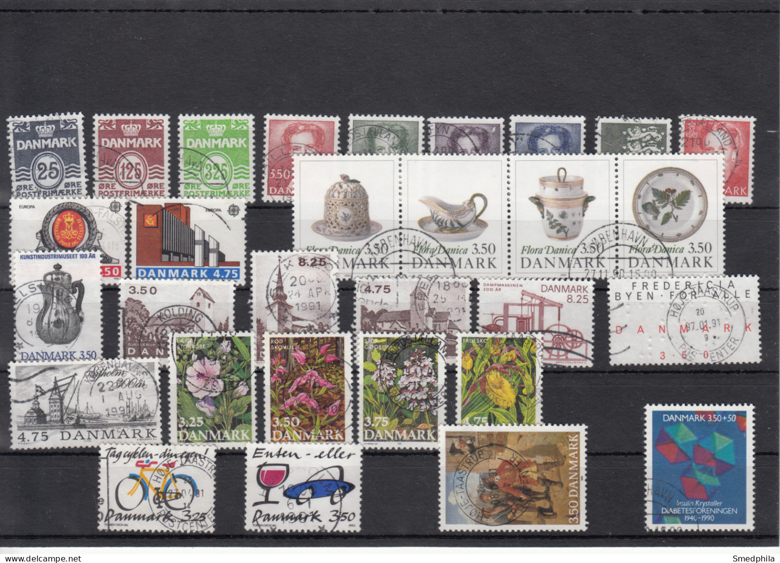 Denmark 1990 - Full Year Used - Annate Complete