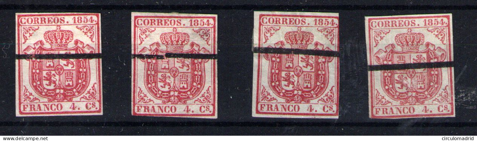 España Nº 32Ma Y 32AMA. Año 1854 - Used Stamps