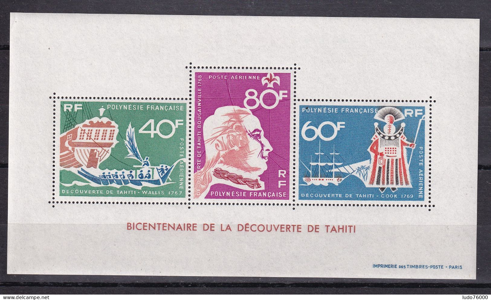 D 769 / POLYNESIE FRANCAISE BF N° 1 NEUF** COTE 185€ - Hojas Y Bloques