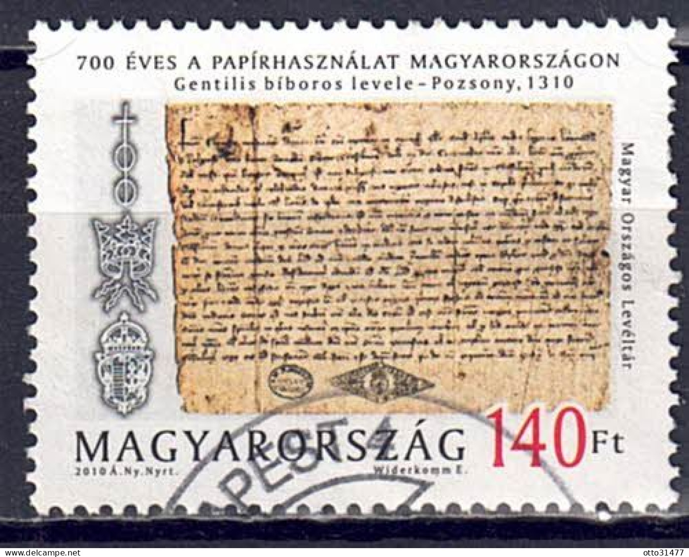 Ungarn 2010 - Papierverwendung, Nr. 5434, Gestempelt / Used - Gebraucht