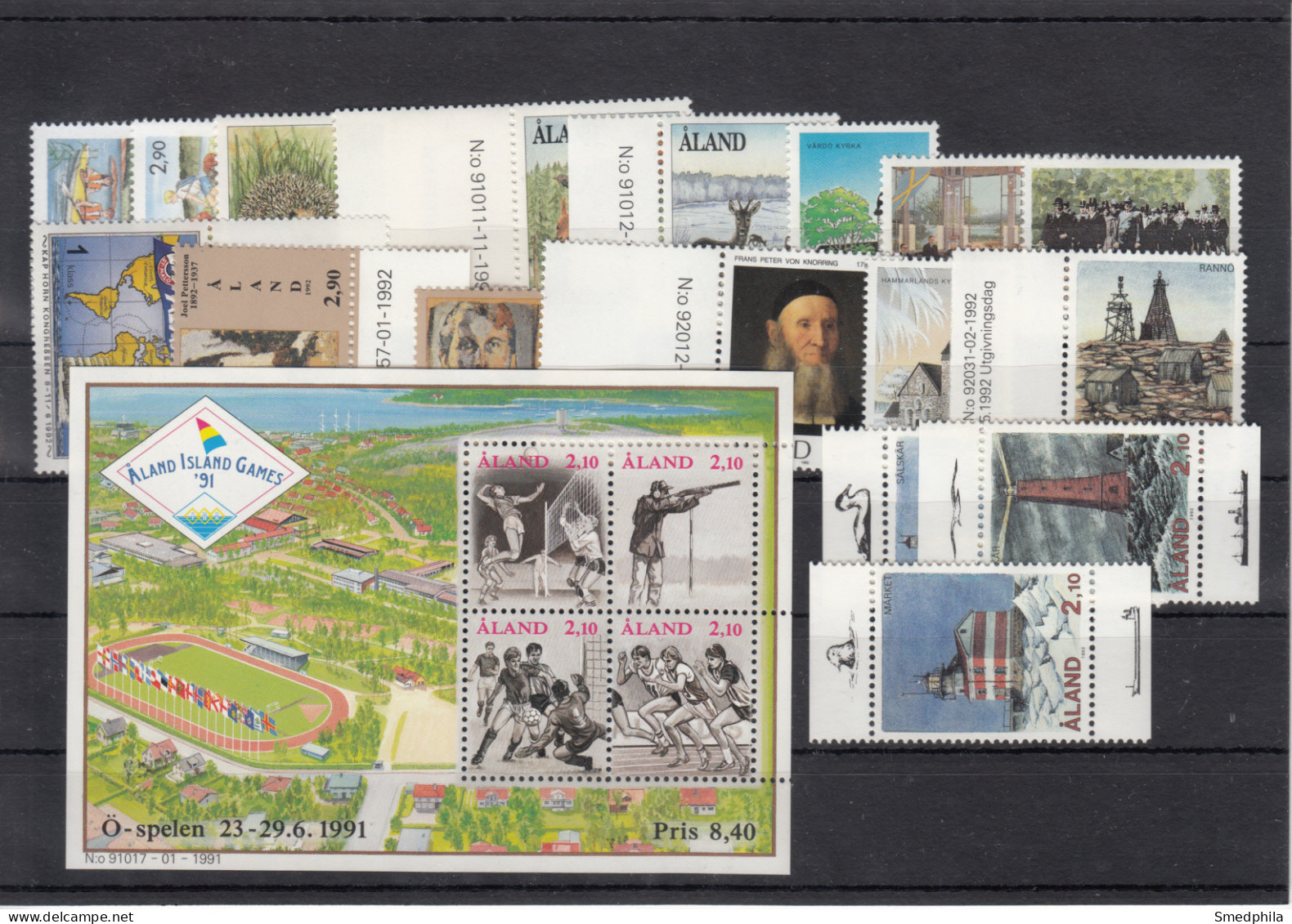 Aland 1991-1992 - Full Years MNH ** - Aland