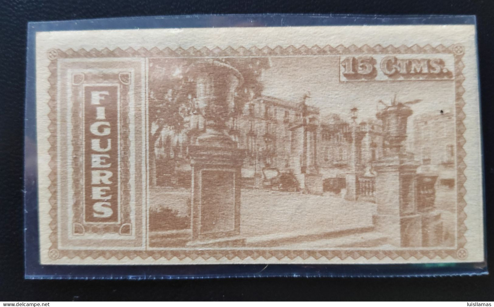 España 1937 Billete Local De Figueras 15 Ctms. - 1-2 Pesetas