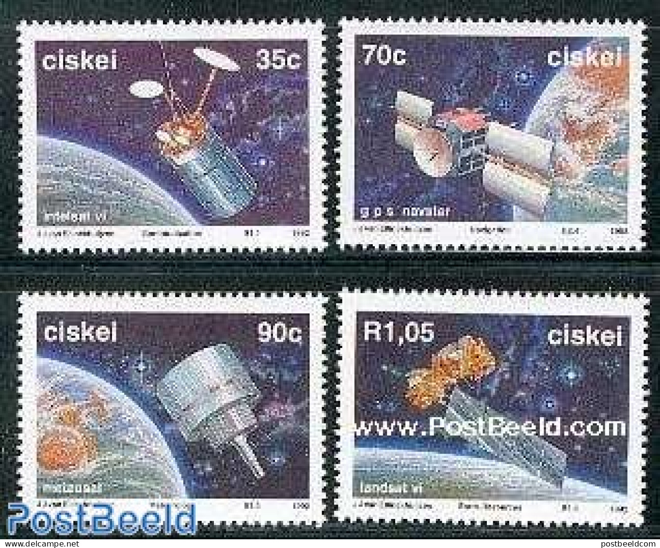 Ciskei 1992 International Space Year 4v, Mint NH, Transport - Space Exploration - Ciskei