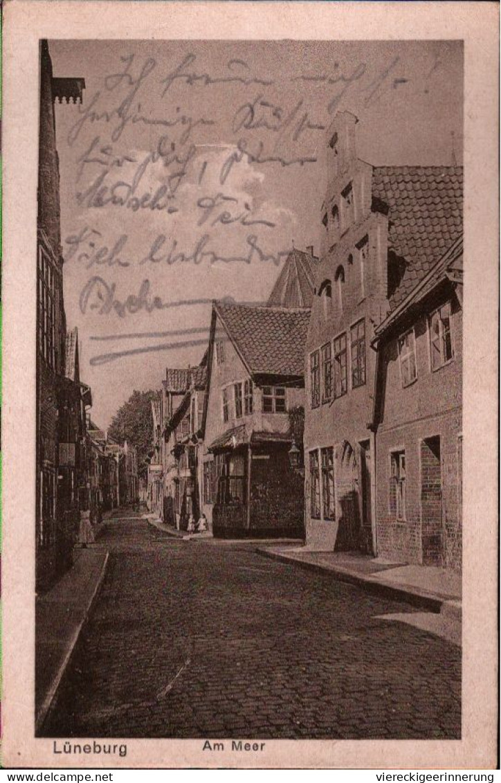 ! Alte Ansichtskarte Aus Lüneburg, Straße Am Meer, Altstadt - Lüneburg