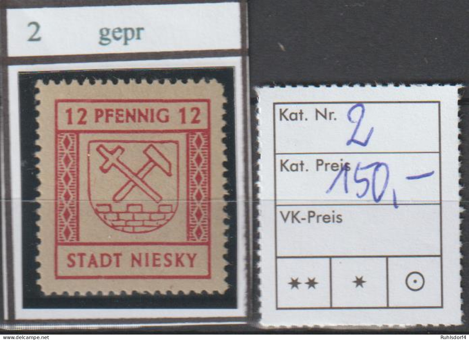Niesky,Nr. 22, ** (MNH), Gepr. Ströh BPP  - Postfris