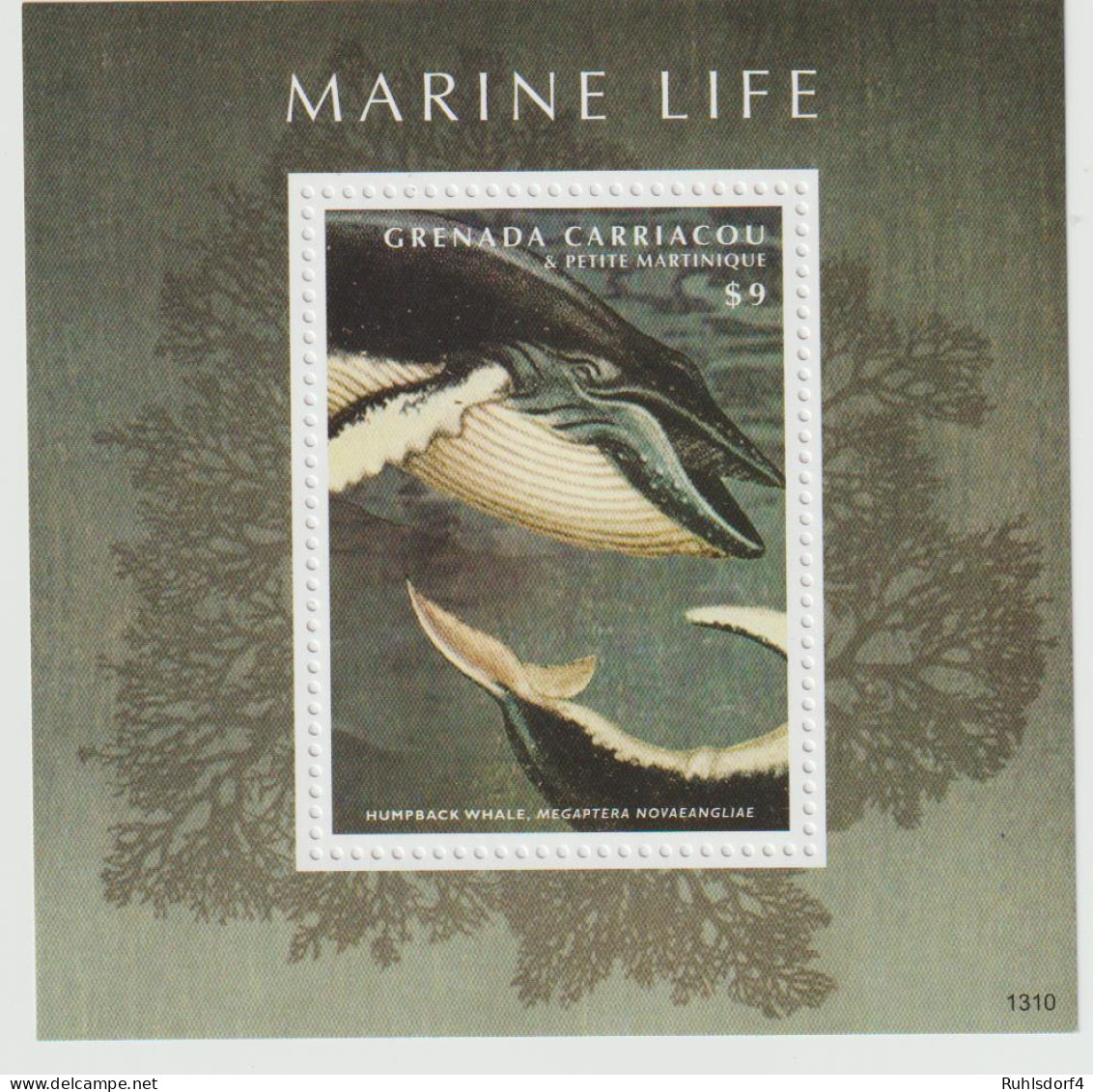 Grenada: Meeresleben (Delphine, Wale) Kleinbogen Und Block - Walvissen