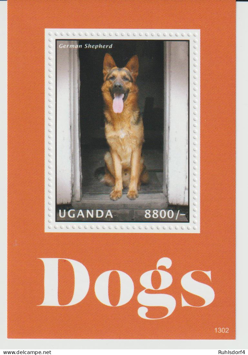 Uganda: Hunde   Kleinbogen Und Block - Honden