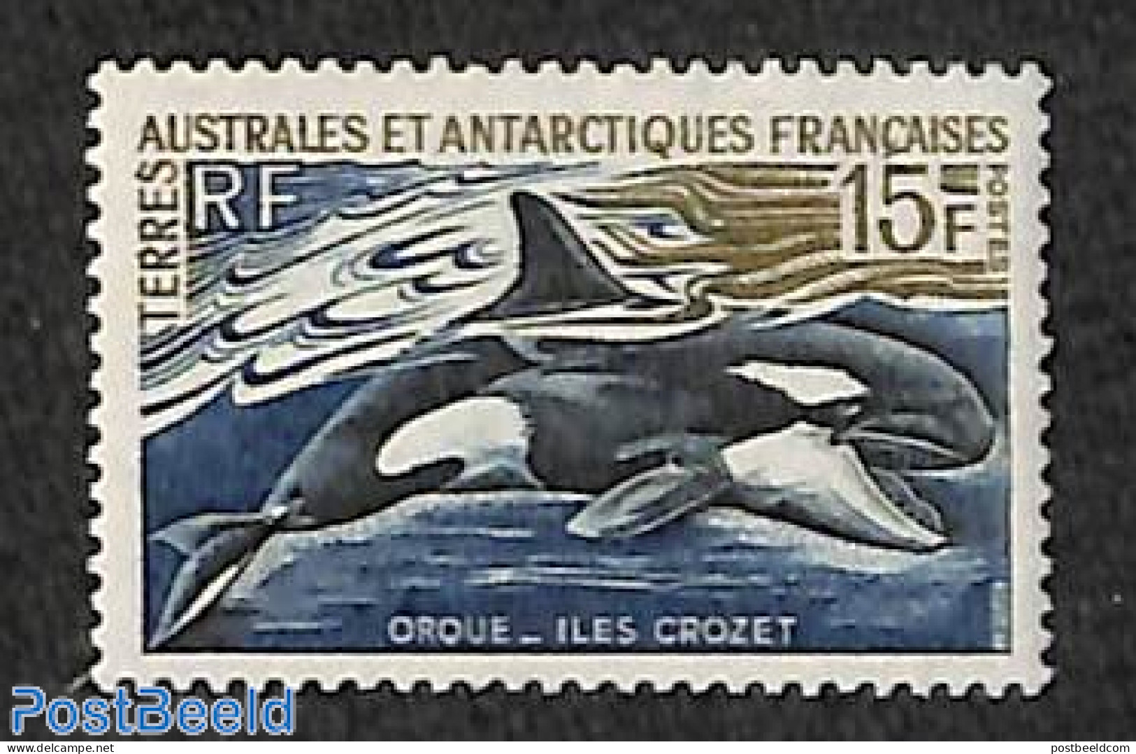 French Antarctic Territory 1969 Whale 1v, Mint NH, Nature - Sea Mammals - Neufs