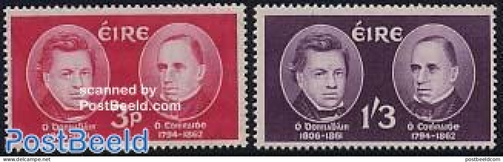 Ireland 1962 ODonovan & OCurry 2v, Mint NH - Neufs