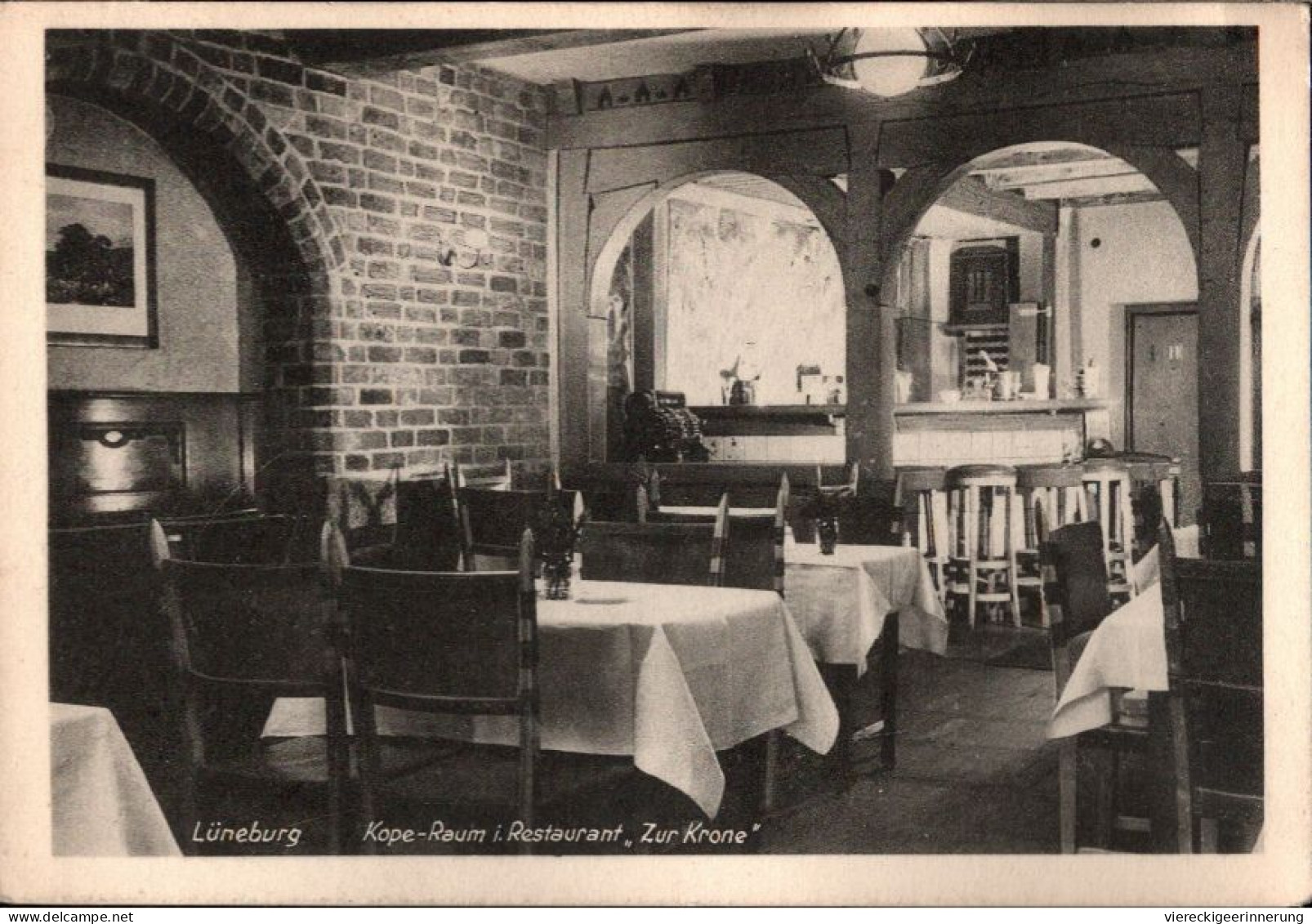 ! Alte Ansichtskarte Aus Lüneburg, Restaurant Zur Krone - Lüneburg