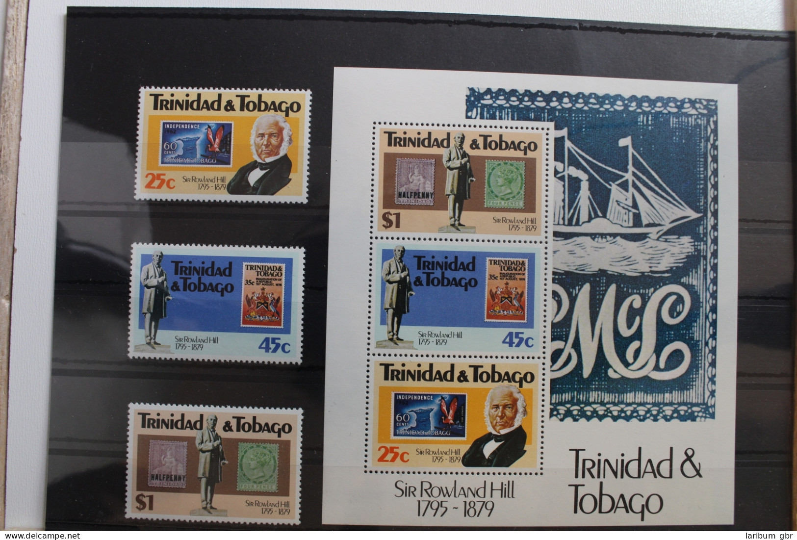 Trinidad Und Tobago 401-403, Block 29 Mit 401-403 Postfrisch #SO737 - Trinité & Tobago (1962-...)
